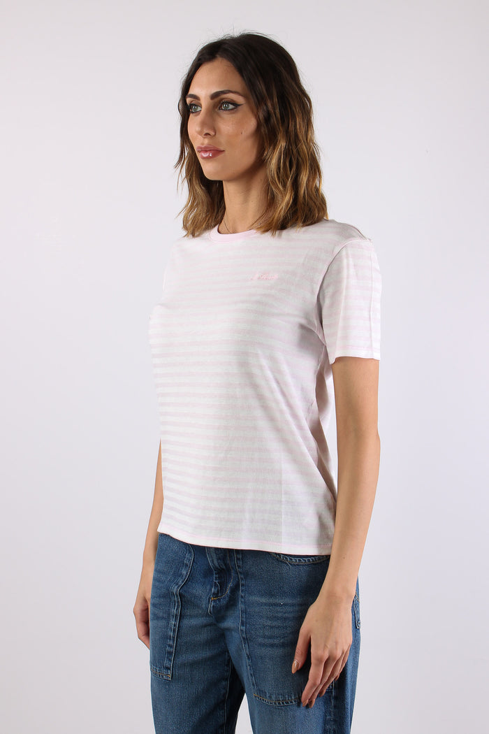 T-shirt Riga Logo Bianco/rosa-3