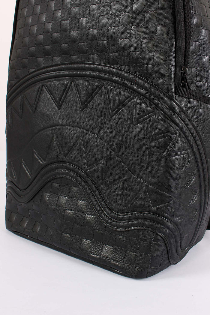 Backpack Raised Check Nero-4