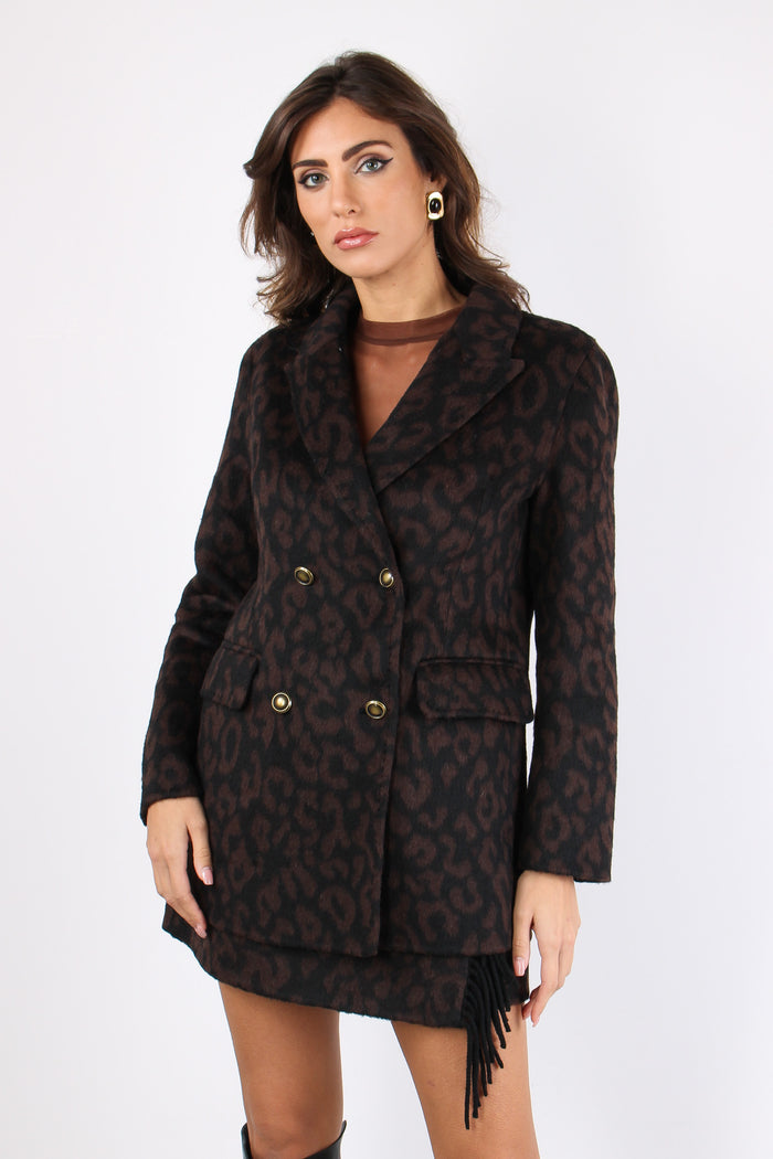 Cappotto Corto Doppiopetto Leopard-2
