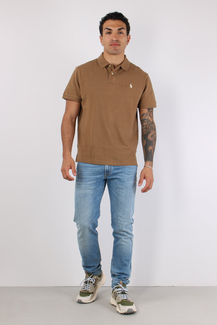 Polo Manica Corta Rl Brown-5