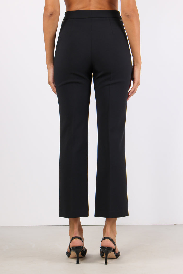 Pantalone Trombetta Zip Nero-4