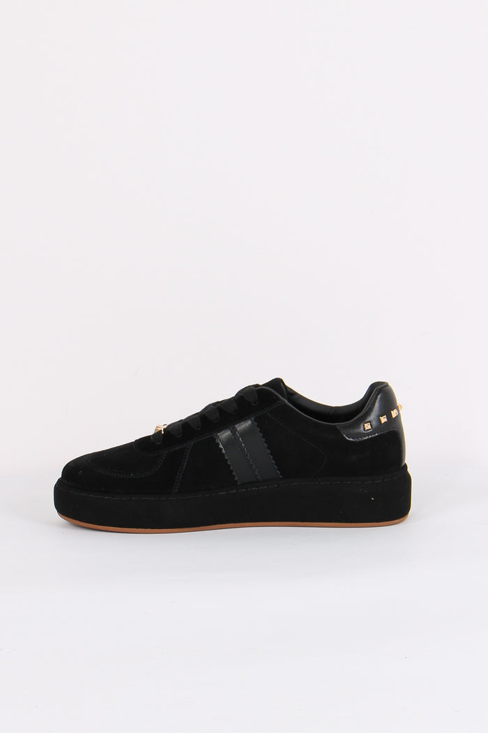 Sneakers Camoscio Borchie Black-7