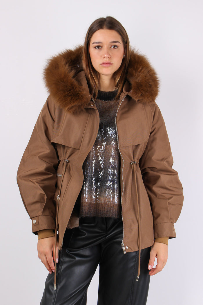 Parka Cappuccio Brown-6