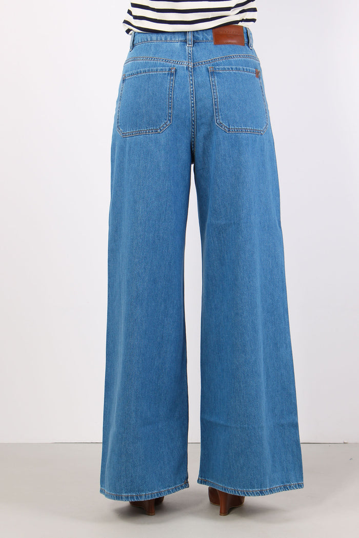 Wkdvega Denim Palazzo Indaco Medio-4