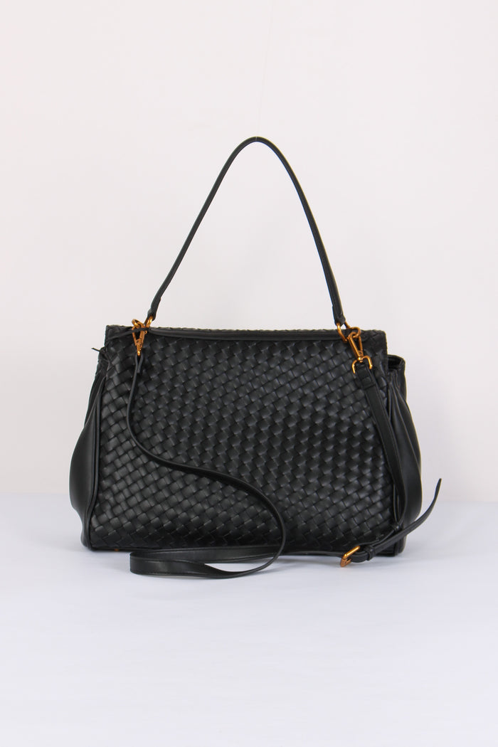 Tracolla Intreccio Black-3