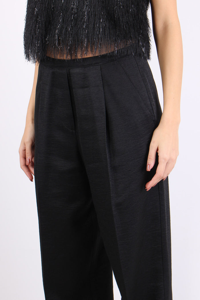 Pantalone Palazzo Shiny Black-6