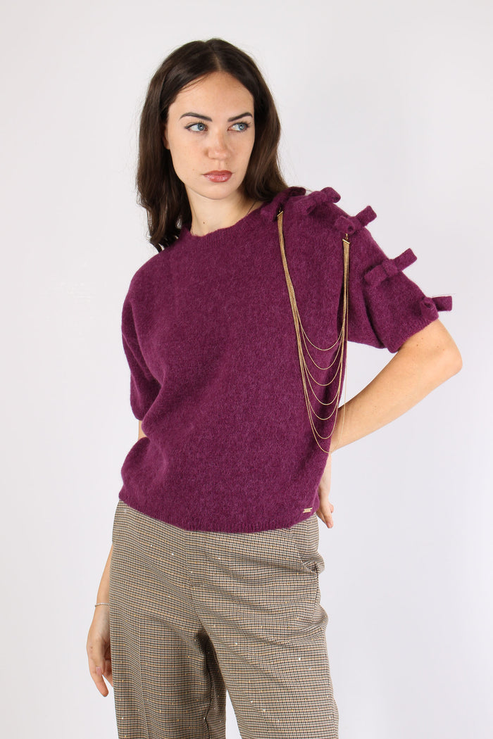 Maglia M/m Applicazione Fiocch Wine