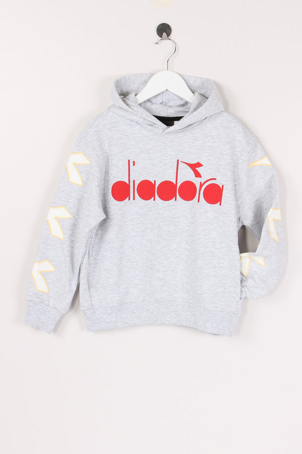 Felpa Cappuccio Logo Grigio