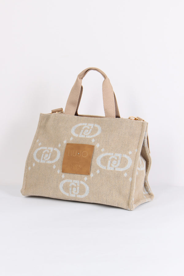 Borsa L Tote Oat Milk-2
