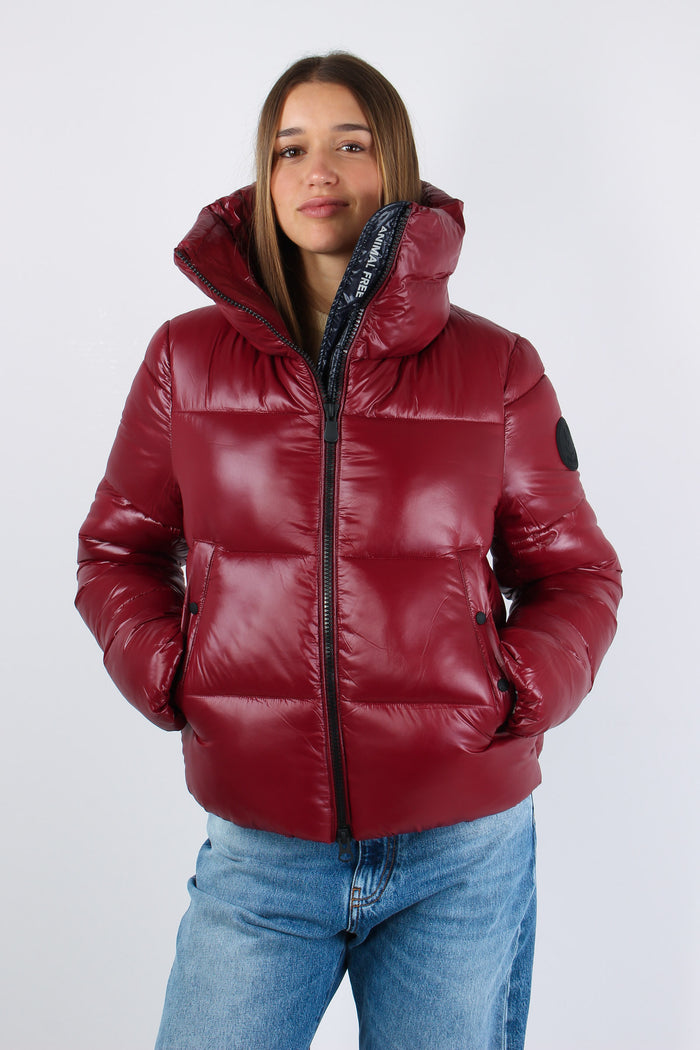 Isla Piumino Collo In Piedi Wine Red-2