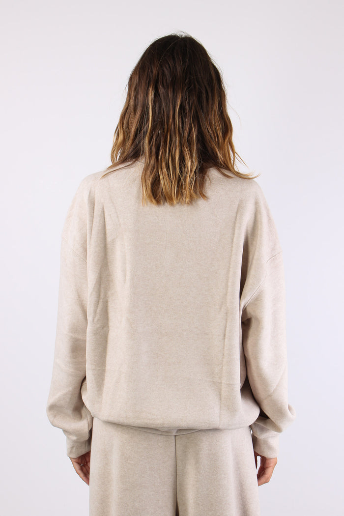 Felpa Regular Beige-5