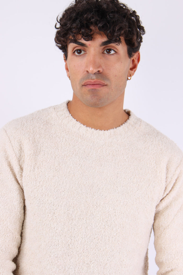 Girocollo Boucle Ecru-7