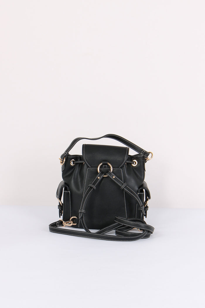 Zaino Logo Multi Tasche Black-3