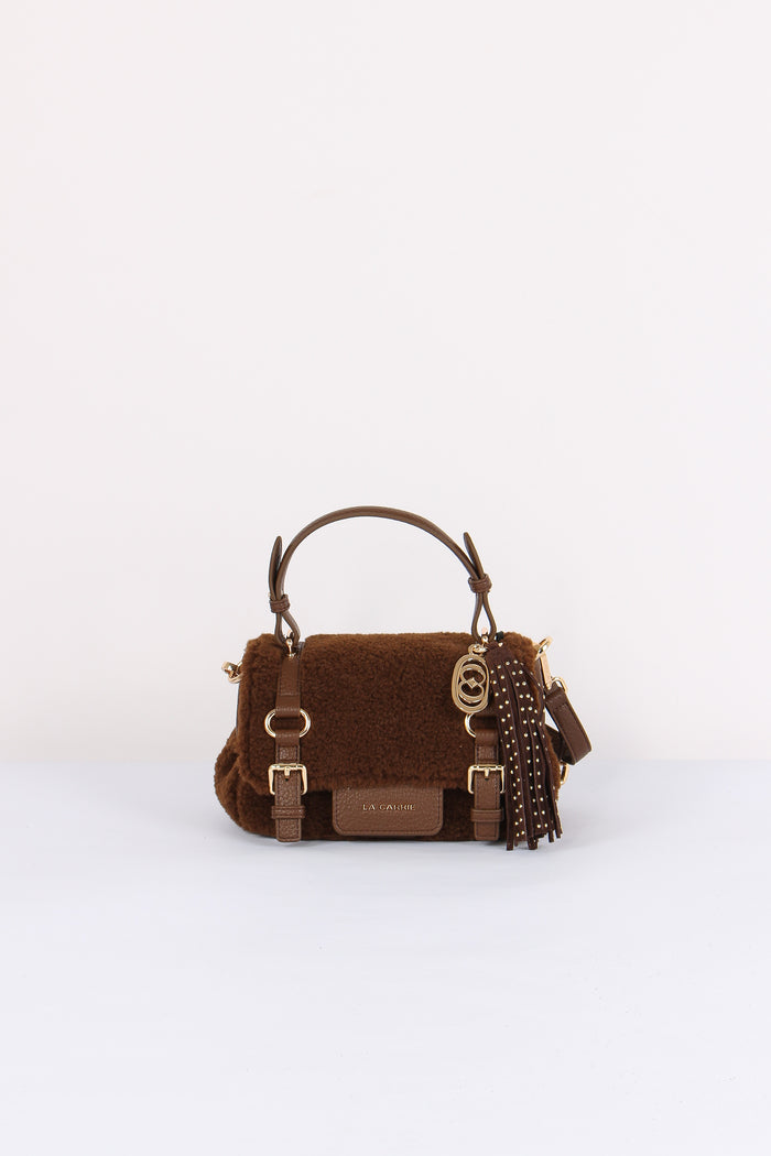 Cartella Piccola Ecopelliccia Brown