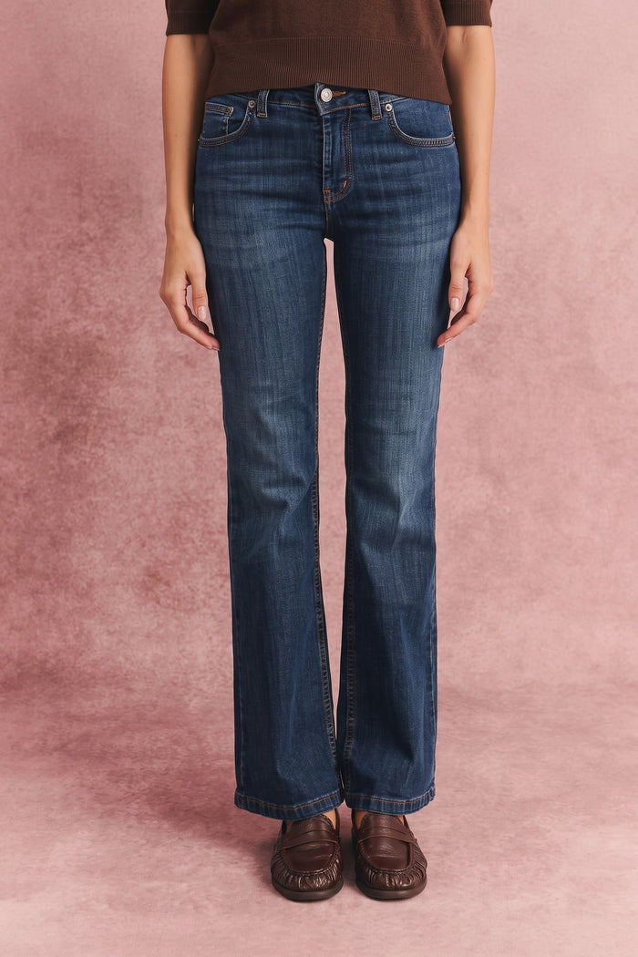 Denim Flare Denim Scuro