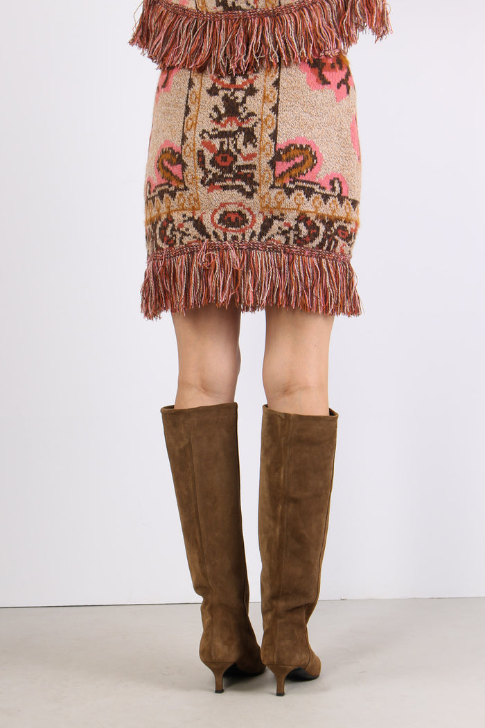 Minigonna Jacquard Frange Fantasia-6