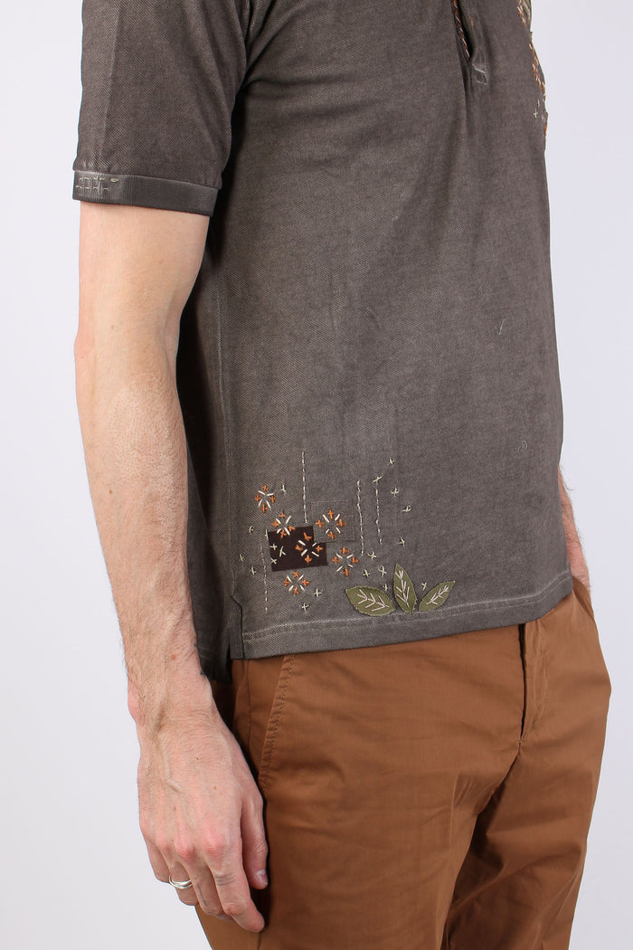 Polo Ricamo Cactus Moro-7