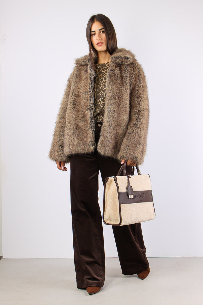 Ecopelliccia Ganci Brown Wolf