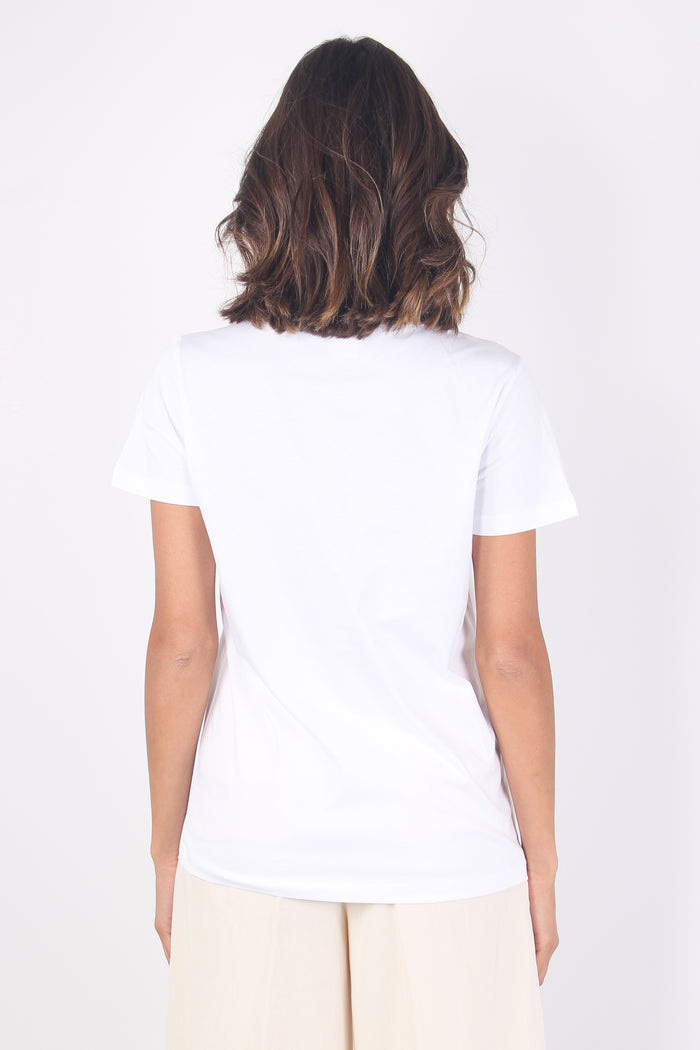Start T-shirt Jersey Scritta Bianco-4