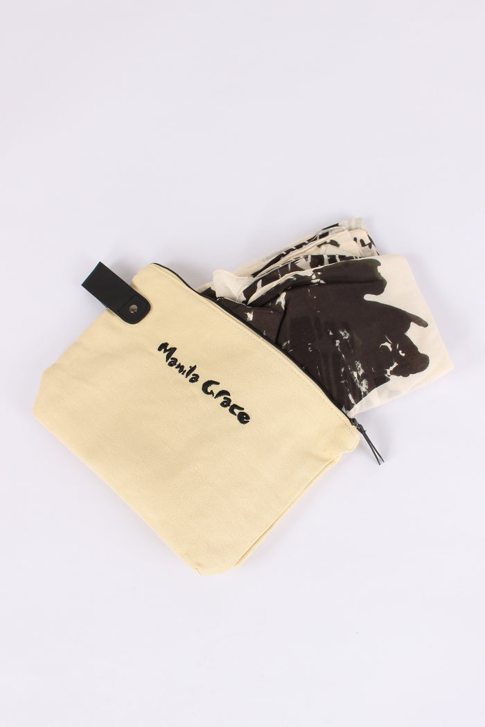Foulard Cotone Seta Fantasia Avorio-2