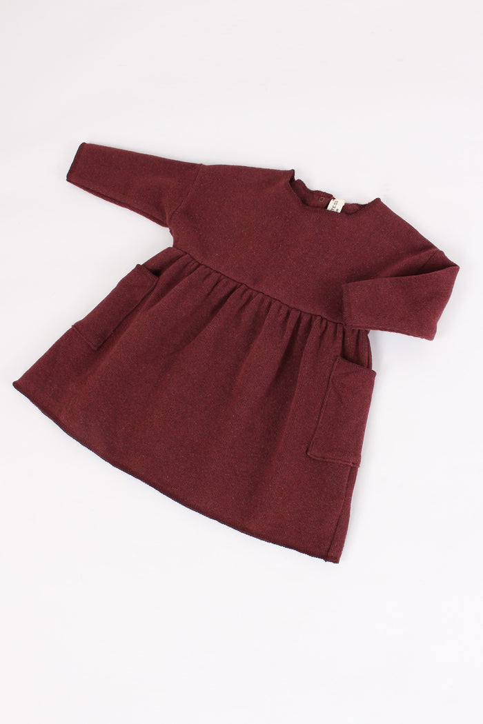 Abito Caldo Cotone Burgundy-4