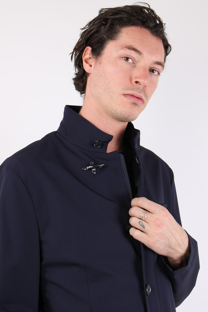 Jacket Gancio Nylon Stretch Blu-8