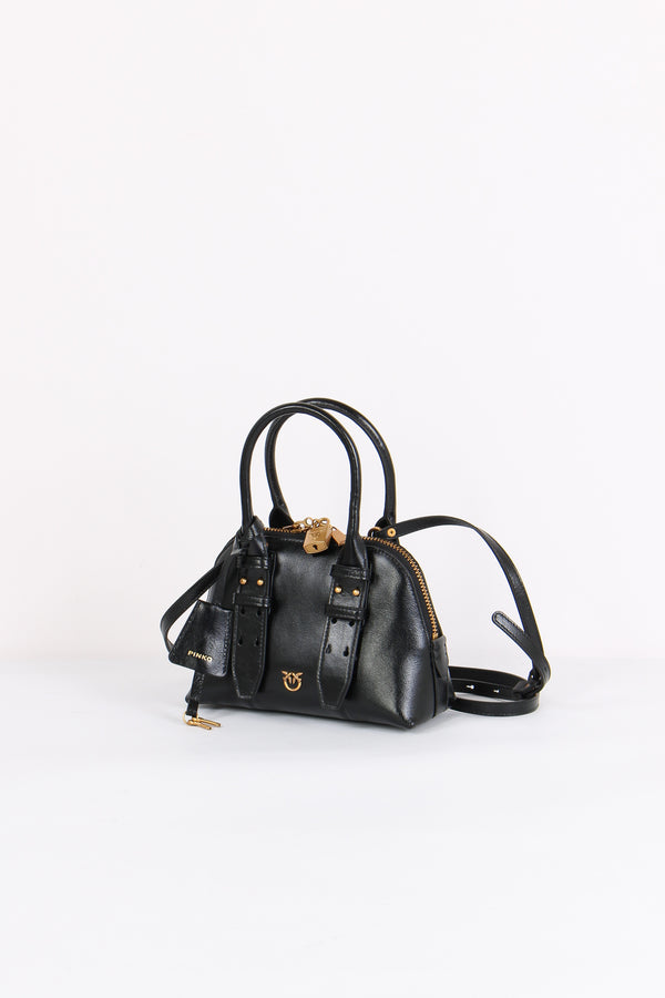 Bowling Bag Zip Mini Nero/gold-2