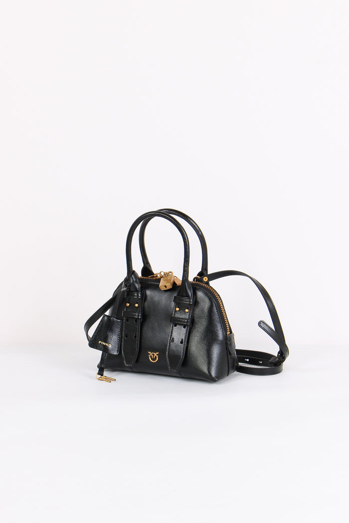 Bowling Bag Zip Mini Nero/gold-2