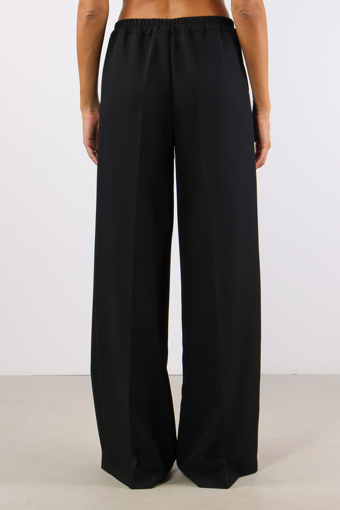 Pantalone Palazzo Elastico Pen Nero-4