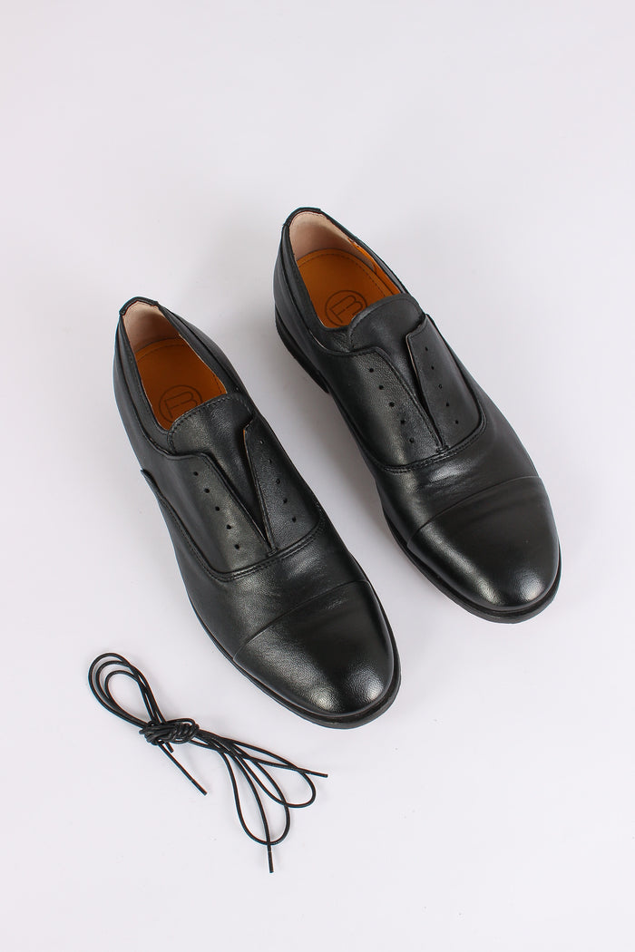 Francesina Elasticizzata Nero-3