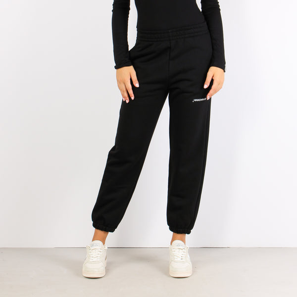 Pantalone Felpa Basico Nero-2