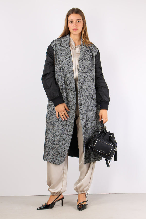 Cappotto Resca Manica Nylon Nero-2