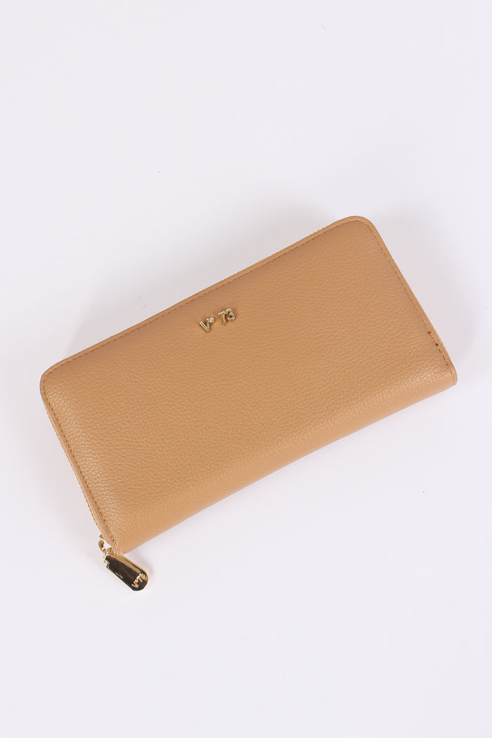 Keira Portafoglio Zip Around Beige-4