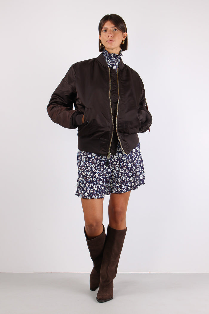 Heritage Bomber Jacket Nylon Hunter Brown