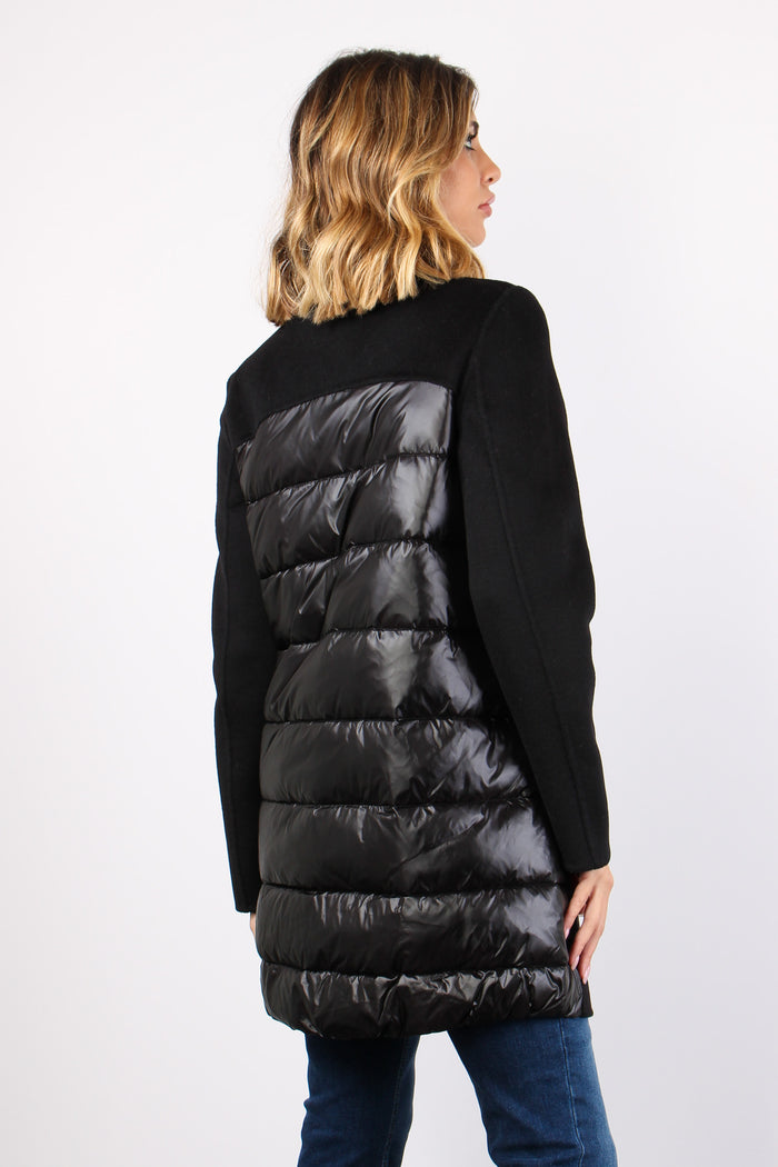 Cappotto Panno Piuma Black-5