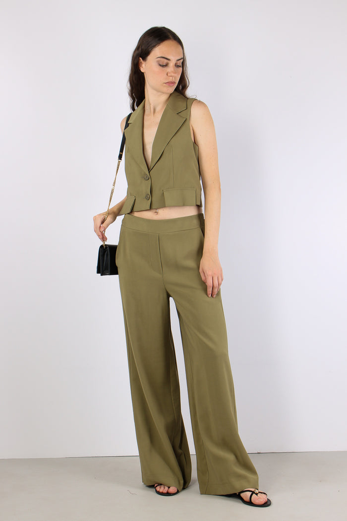 Gilet Cropped Misto Viscosa Salvia-6