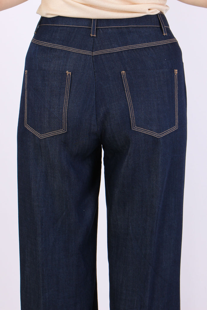 Pantalone Chambry Impunture Co Blu Denim-8