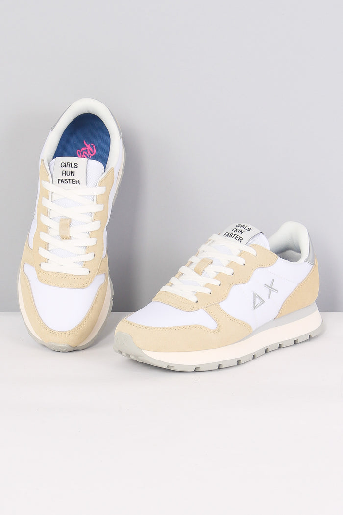 Sneaker Ally Gold Silver Bianco-6