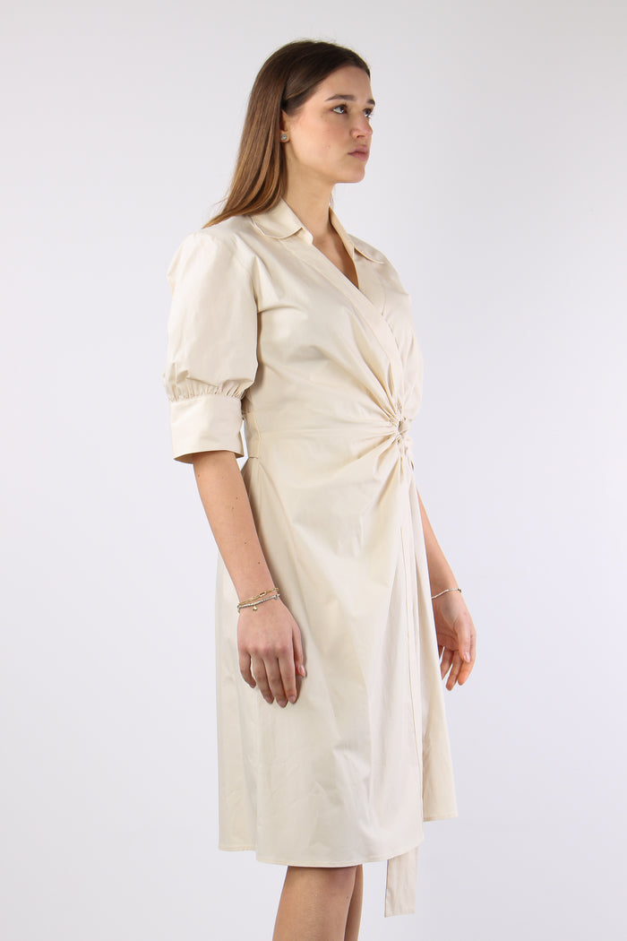 Aline Abito Midi Portafoglio Beige-7
