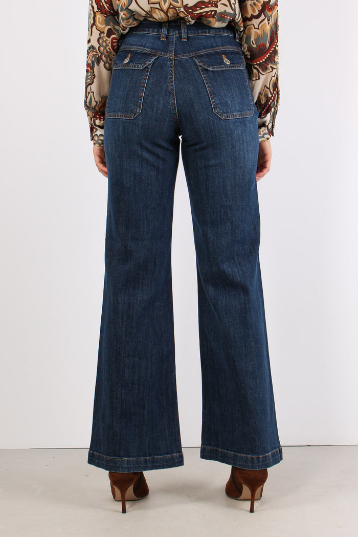 Denim Zampa Tasche Davanti Denim-4