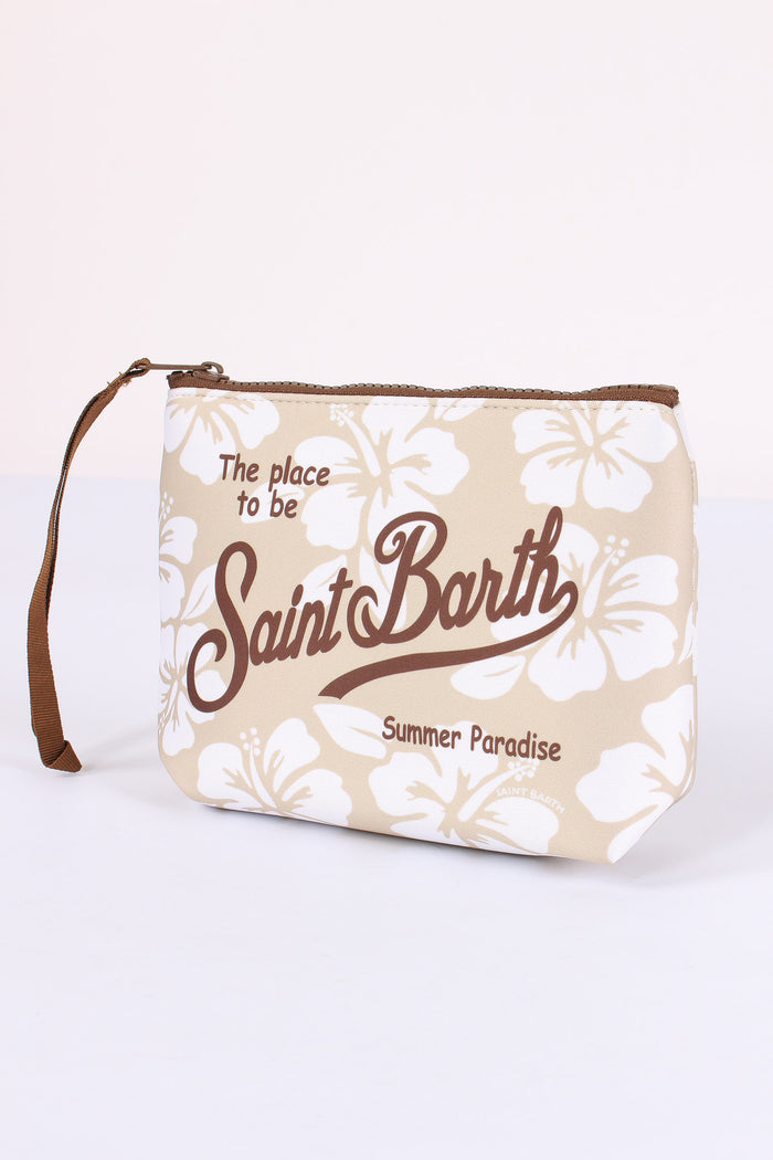 Aline Pochette Fiori Beige-4