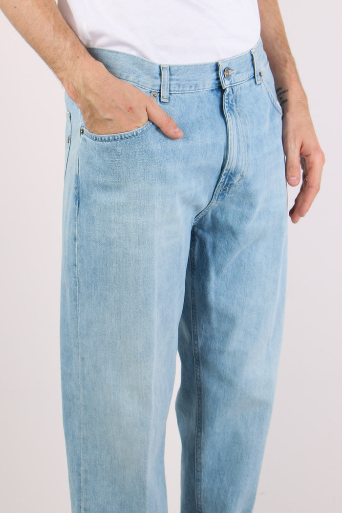 Ervin Denim Gamba Morbida Denim Chiaro-6