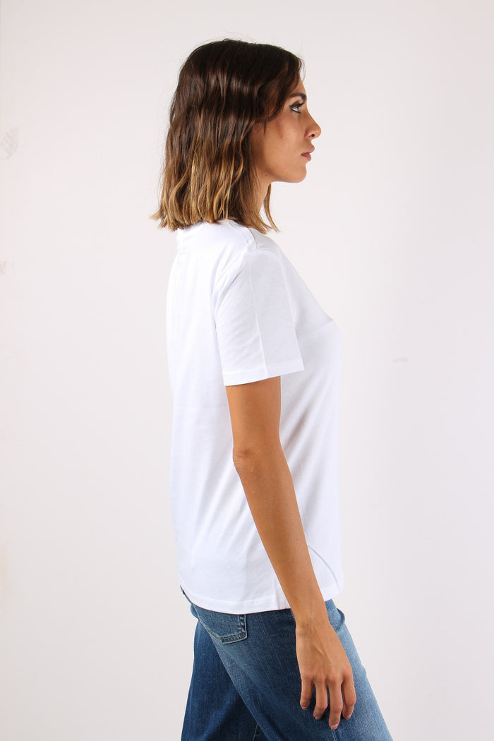 T-shirt Stampa Corni Bianco/liujo Chains-6