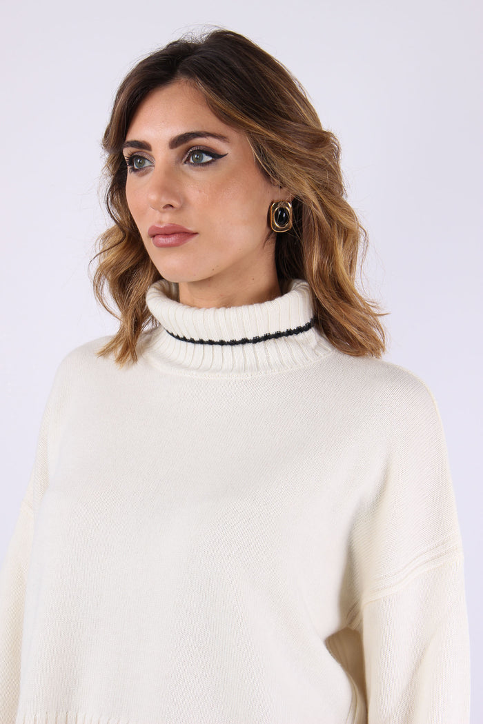 Falkland Collo Alto Misto Cach Bianco Meringa-8