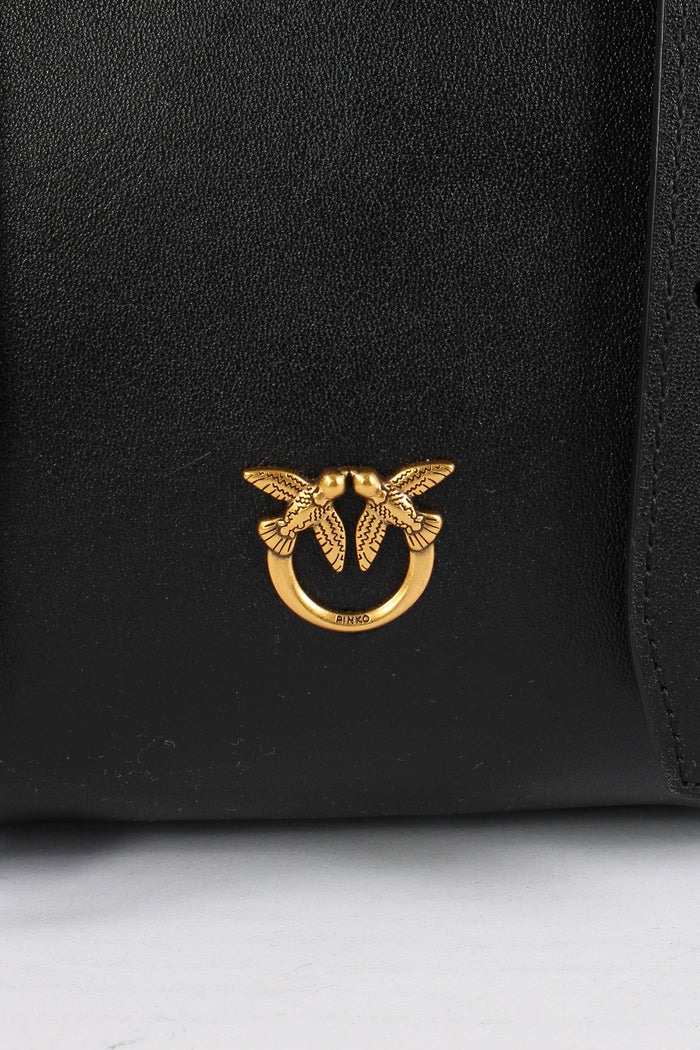 Bowling Bag Media Vitello Nero/gold-8