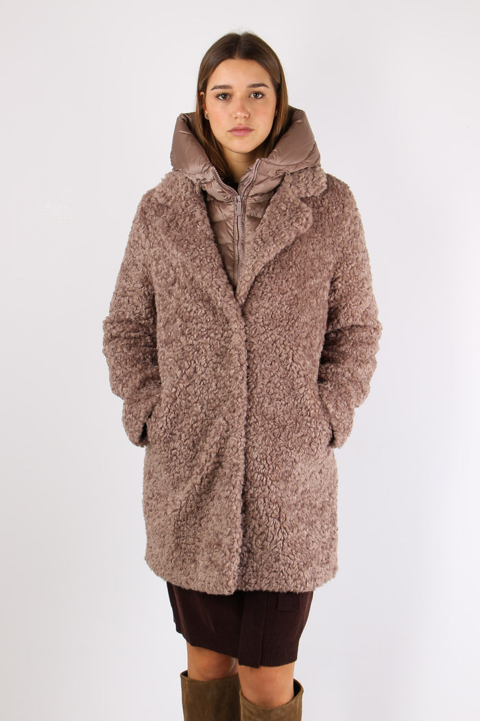 Teddy Lunghezza Media Taupe-2