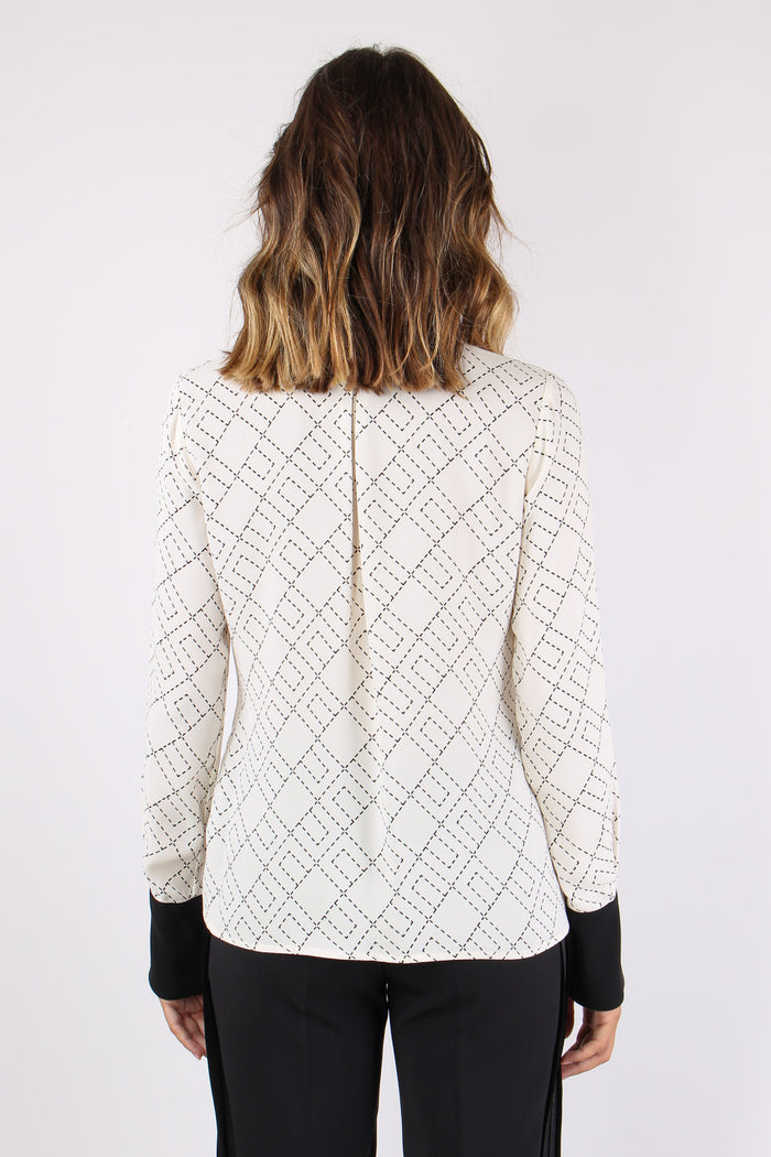 Blusa Cravatta Milk/nero-5