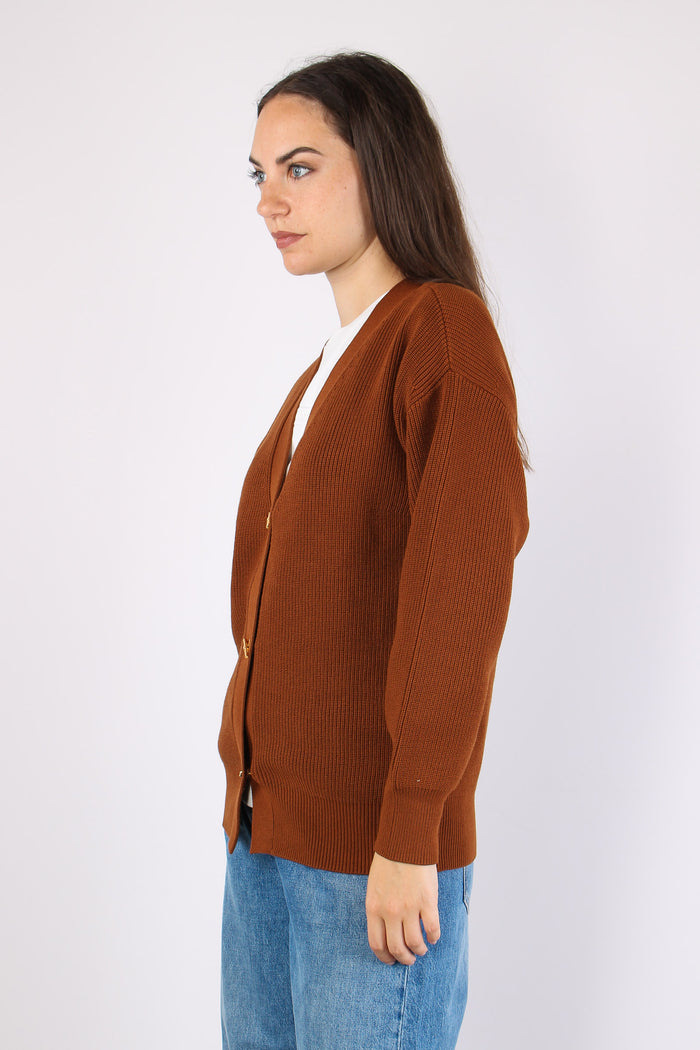 Cardigan Bottoni Gioiello Sigaro-4