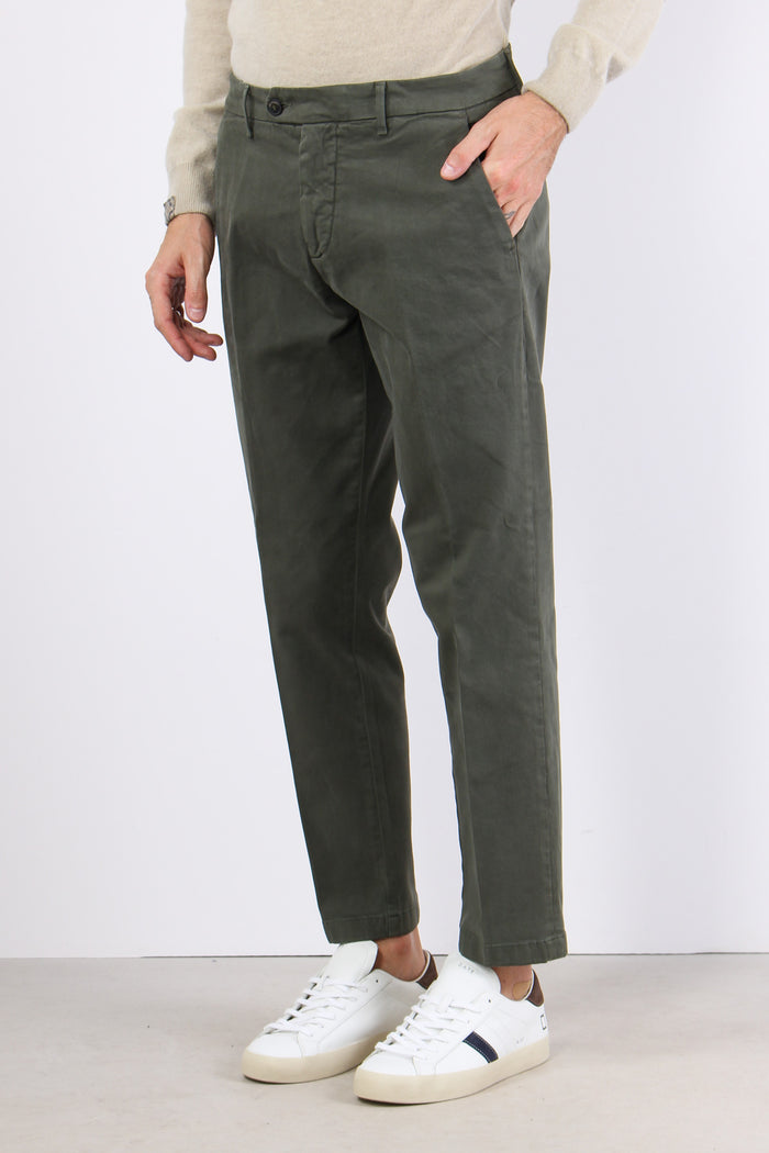 Pantalone Chino Gabardina Green-3