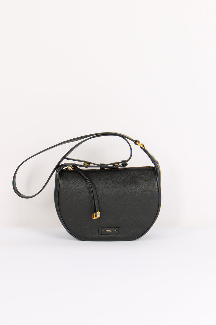 Charlotte Mezzaluna Pelle Nero